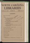 North Carolina Libraries, Vol. 30,  no. 3 & 4